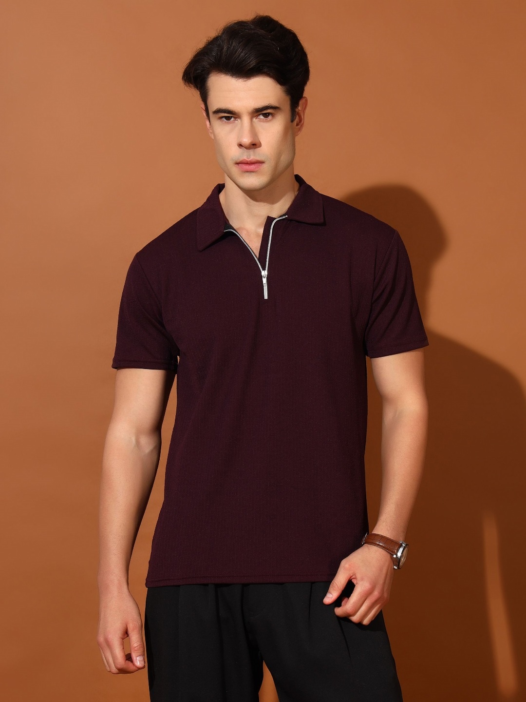 

Christy World Men Polo Collar Pockets T-shirt, Multi