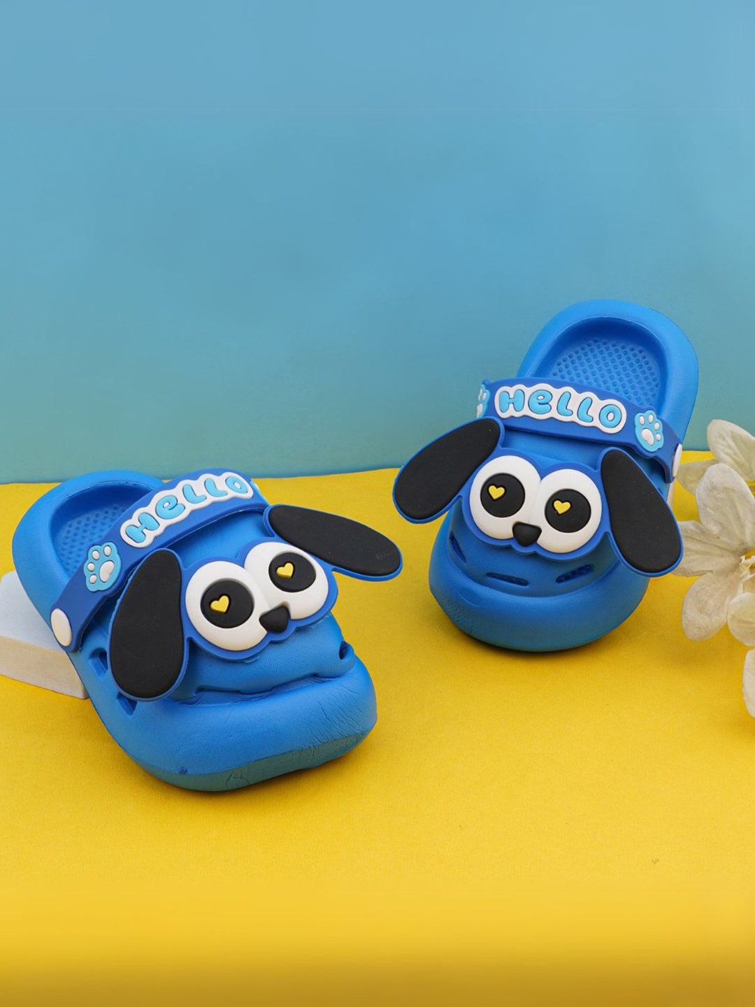 

Miscreef Kids Self Design Clogs, Blue