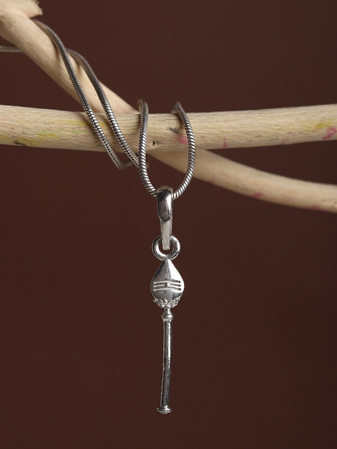 

Metronaut Kartikeya Ji Pendant With Chain, Silver