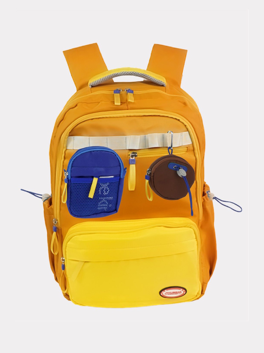 

Little Surprise Box LLP Kids Colourblocked Backpack, Orange
