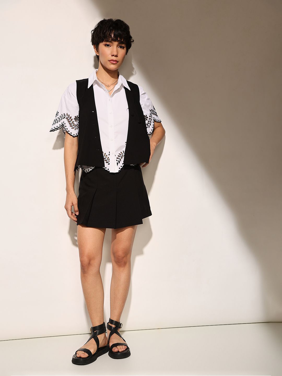 

ONLY Women Opaque Casual Shirt, White