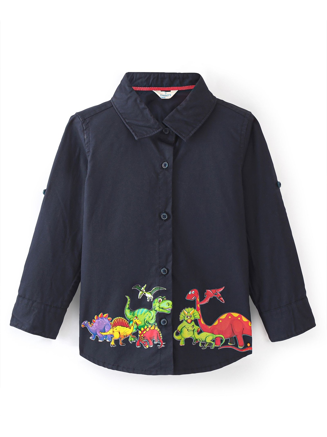 

Infinity Boys Tailored Fit Opaque Casual Shirt, Navy blue