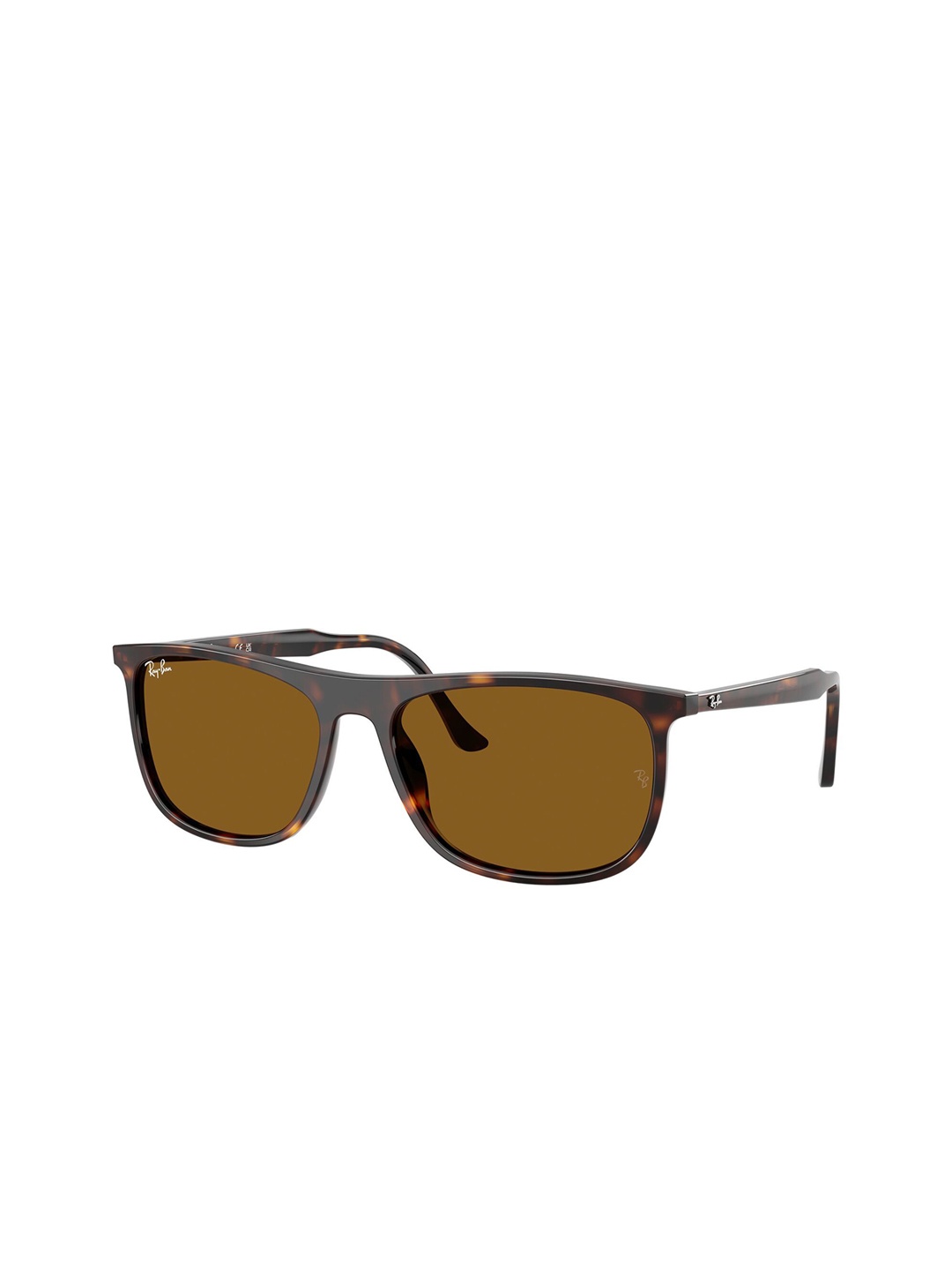

Ray-Ban Unisex Rectangle Sunglasses with UV Protected Lens 8056262412633, Brown