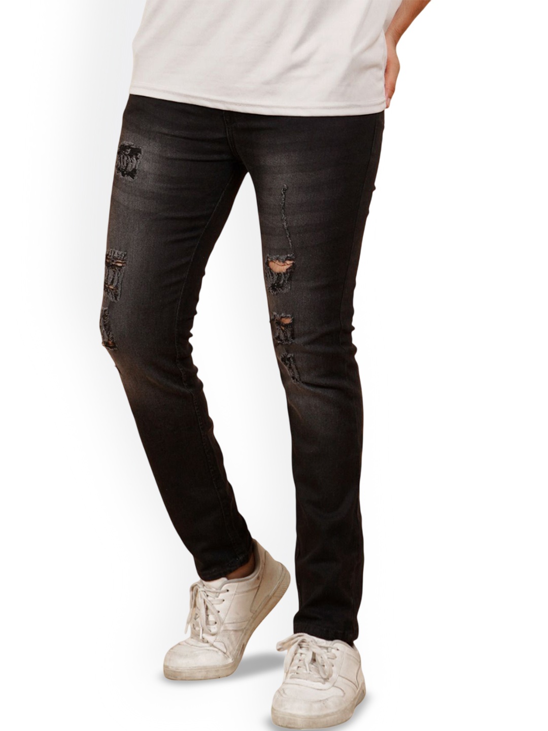 

LINARIA Men Classic Slim Fit Jeans, Grey