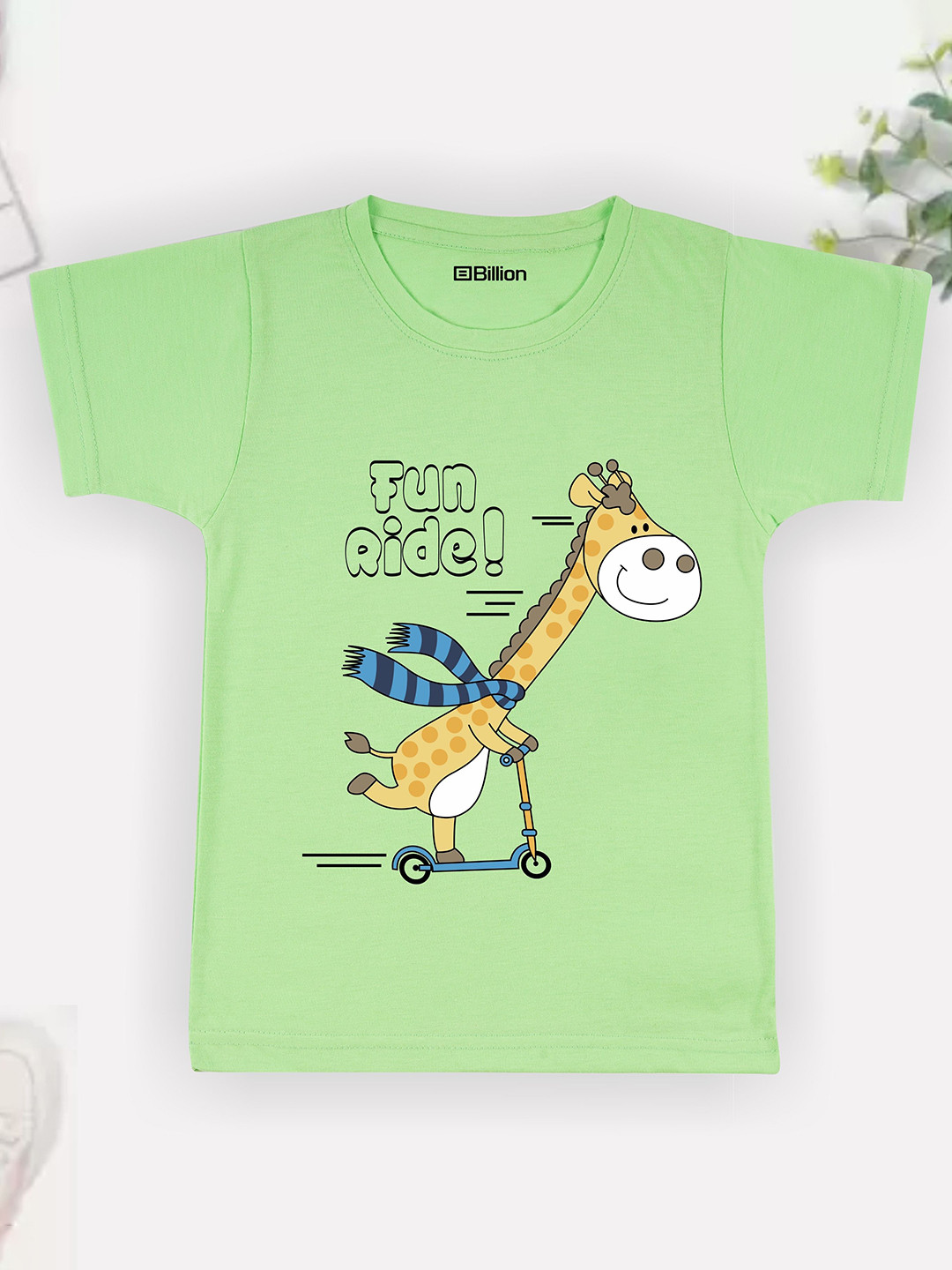 

Billion Boys Printed Bio Finish T-shirt, Green