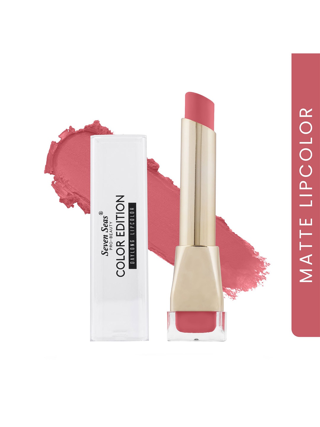 

Seven Seas Pro Beauty Color Edition Day Long Waterproof Matte Lip Color 3.5 g - Shade 325, Peach