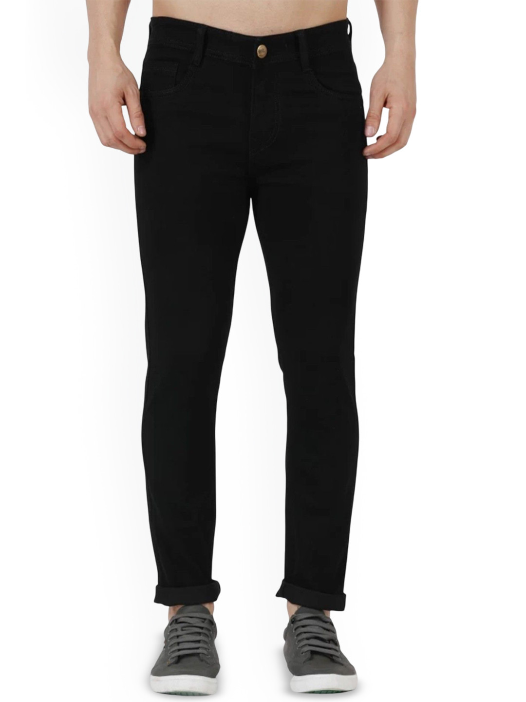 

LINARIA Men Classic Slim Fit Jeans, Black