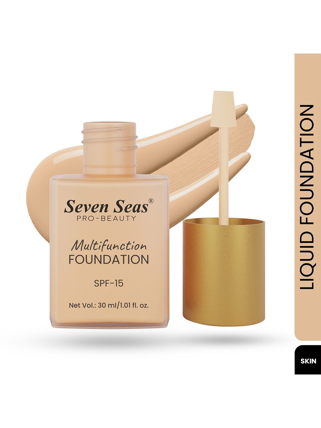 

Seven Seas Pro - Beauty Long Lasting SPF15 Multifunction Tient Foundation - 30 ml Skin, Beige
