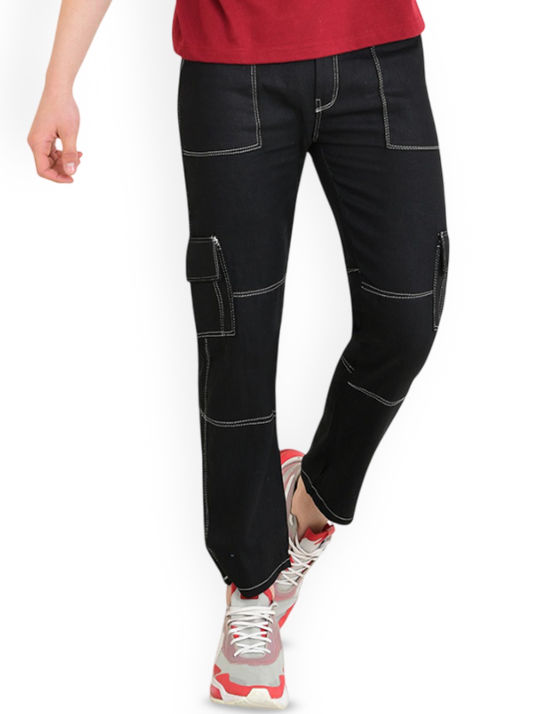 

LINARIA Men Classic Slim Fit Jeans, Black