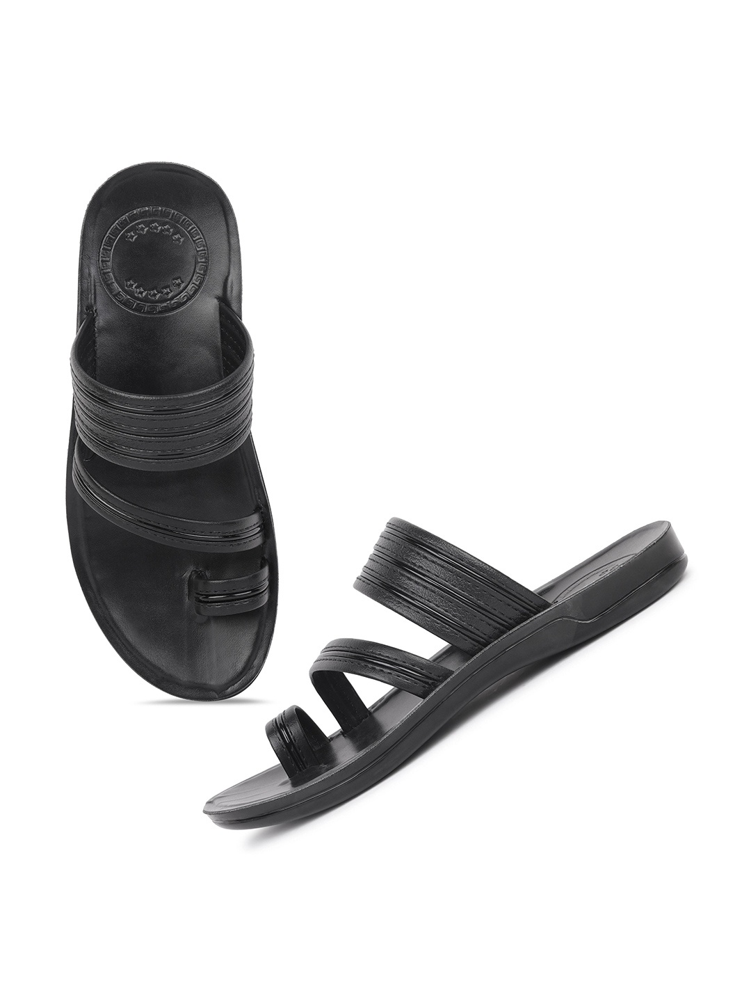 

PENNEN Men Thong Flip-Flops, Black