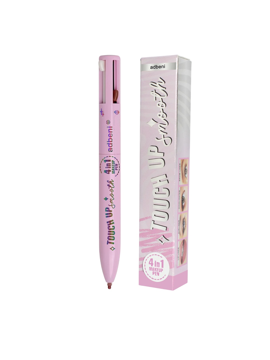 

Adbeni 4 In 1 Touch Up Makeup Pen Multi Function Stick, Pink