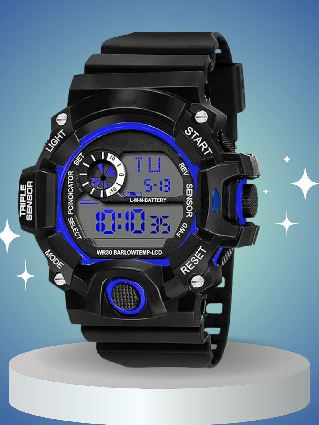 

SWADESI STUFF Kids Dial & Bracelet Style Straps Digital Automatic Watch, Black