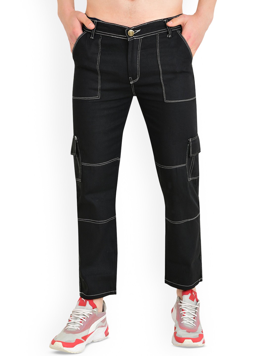 

LINARIA Men Classic Slim Fit Jeans, Black
