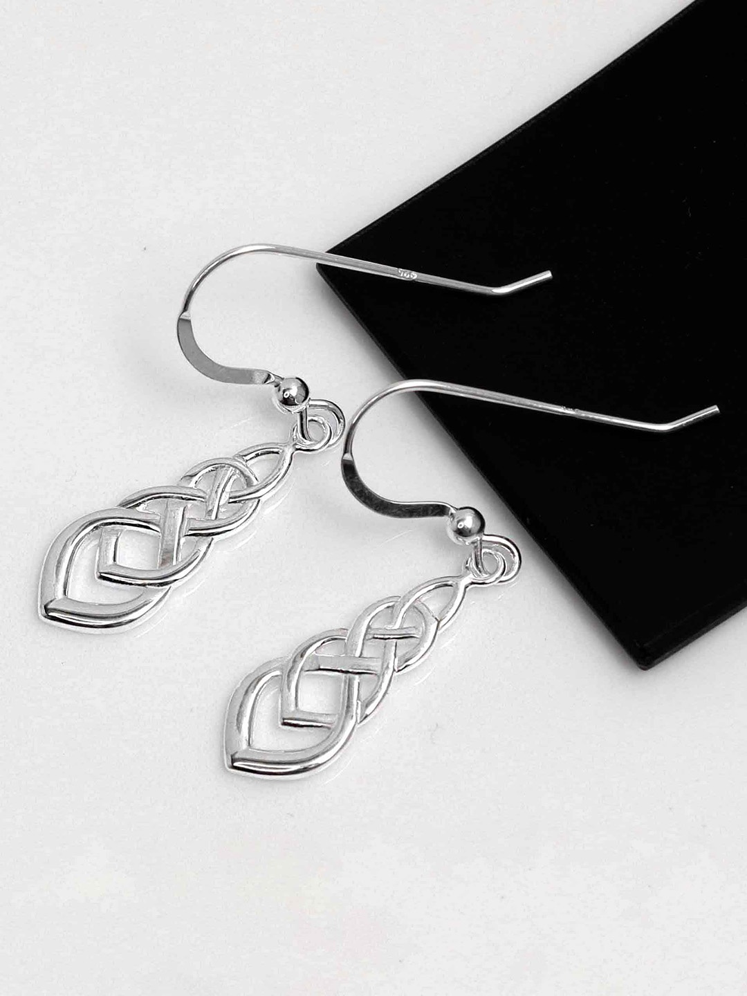 

LeCalla 925 Sterling Silver-Plated Contemporary Drop Earrings