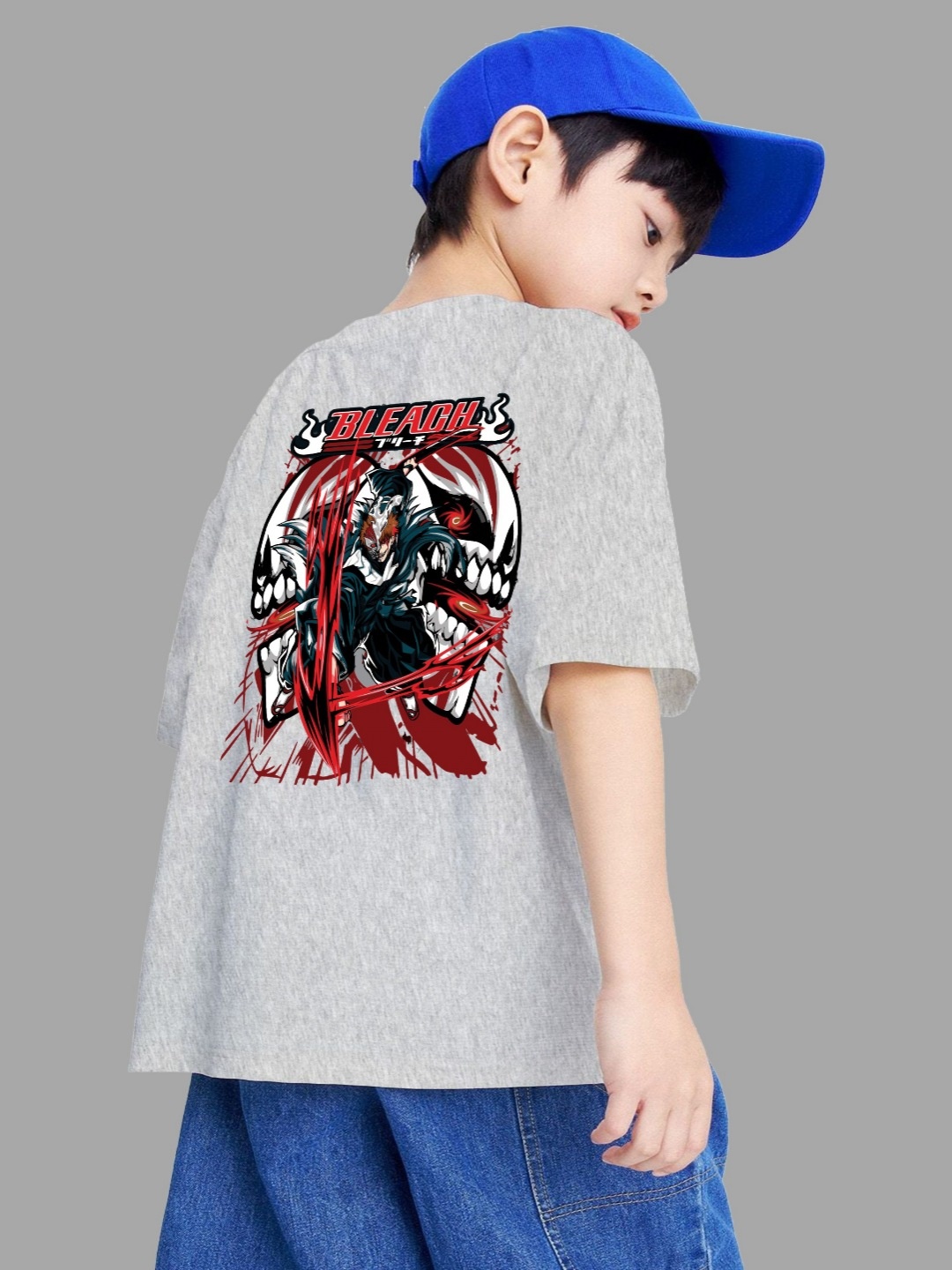 

BAESD Boys Printed T-shirt, Grey