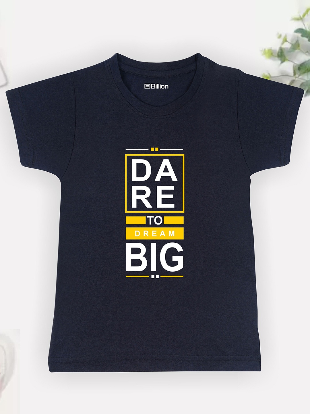 

Billion Boys Printed Bio Finish Applique T-shirt, Black