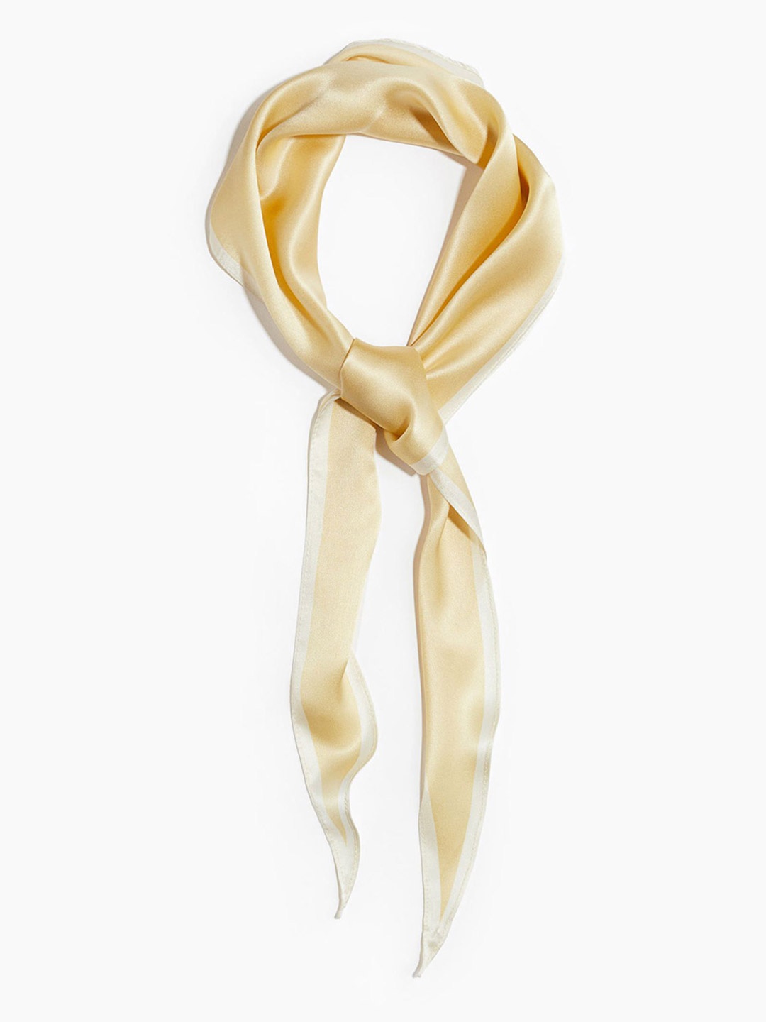 

H&M Diamond-Shaped Silk Scarf, Yellow