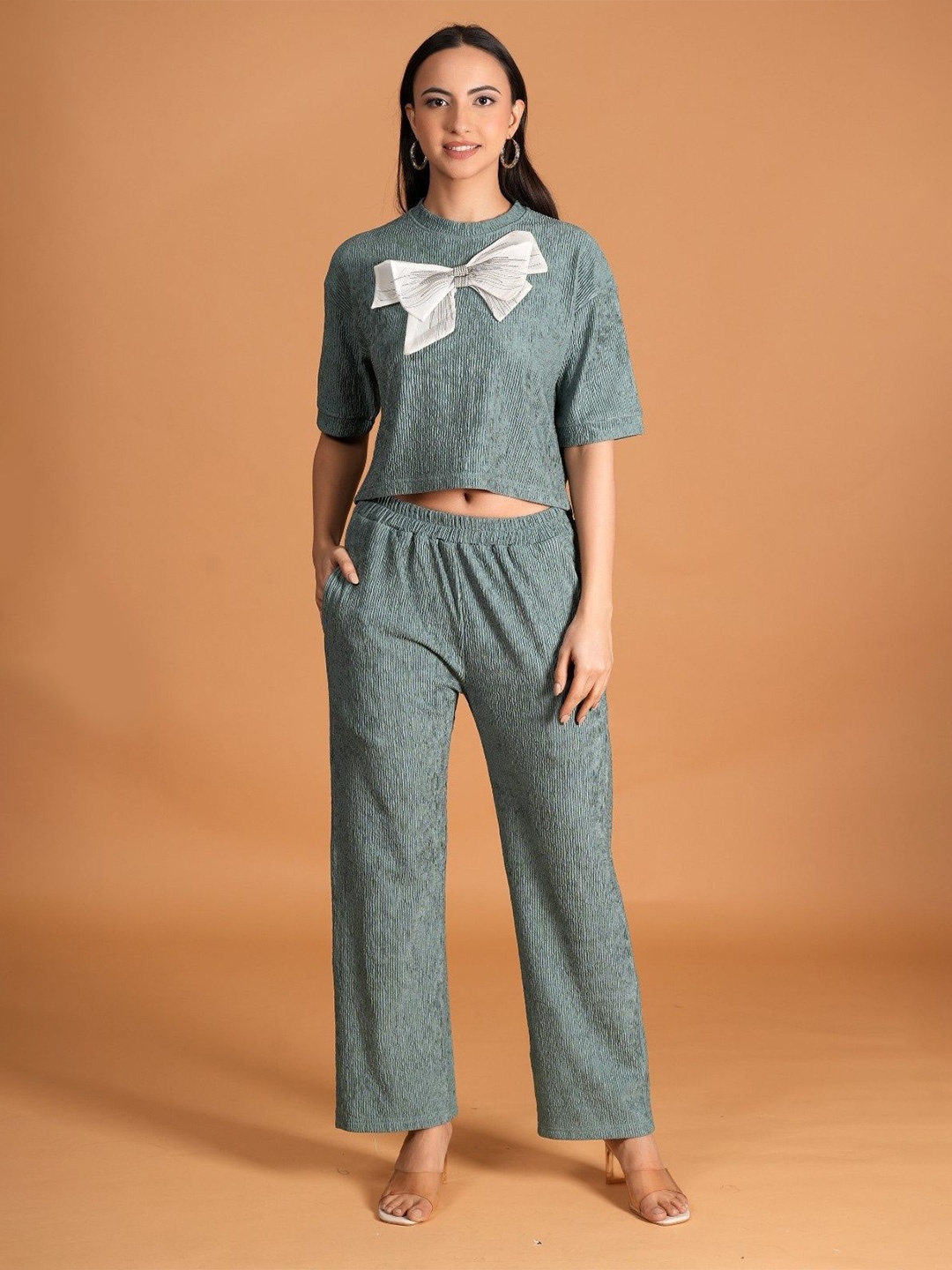 

Dogman Printed Top With Trousers, Green