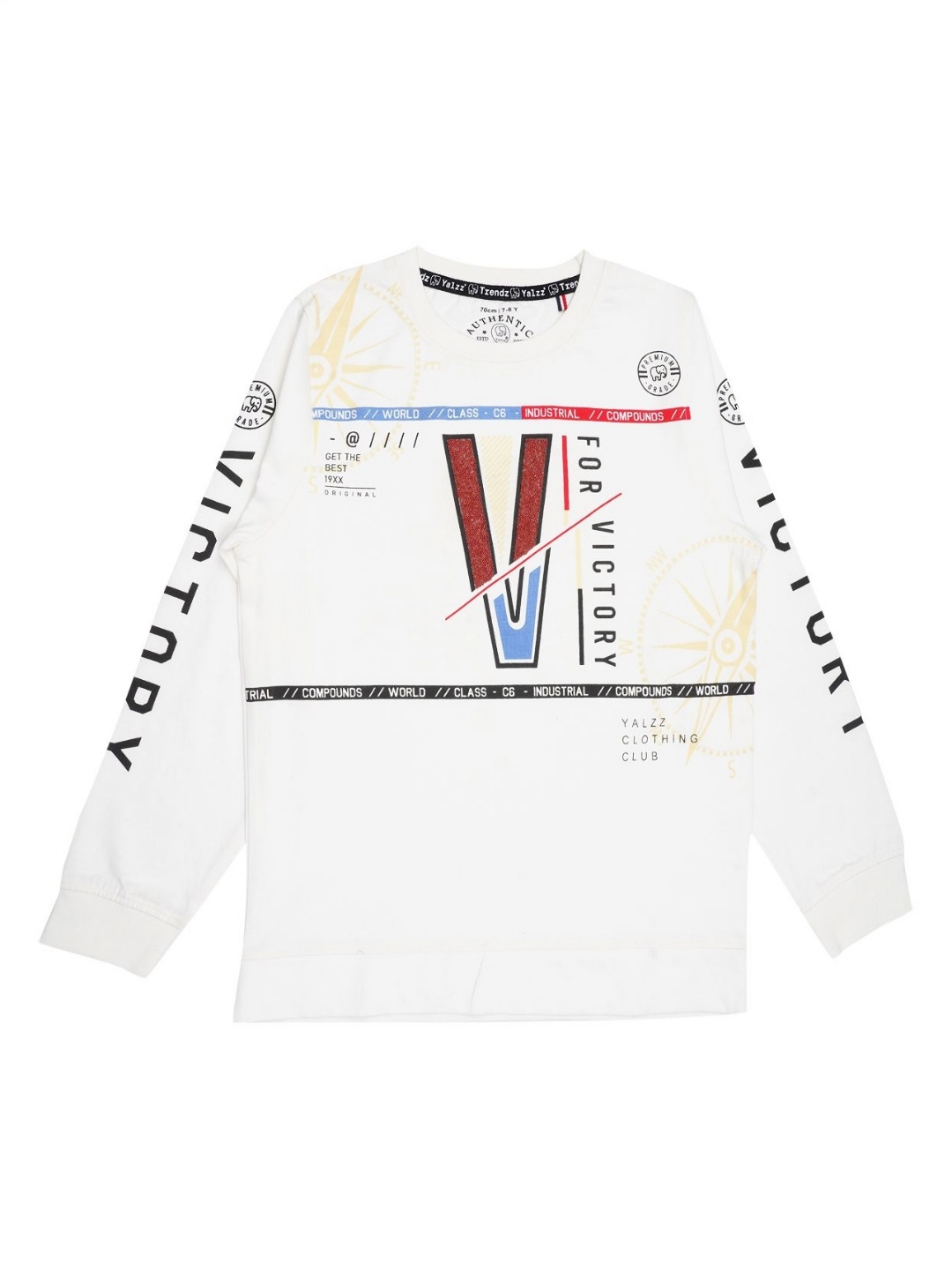

YALZZ Boys Printed T-shirt, White