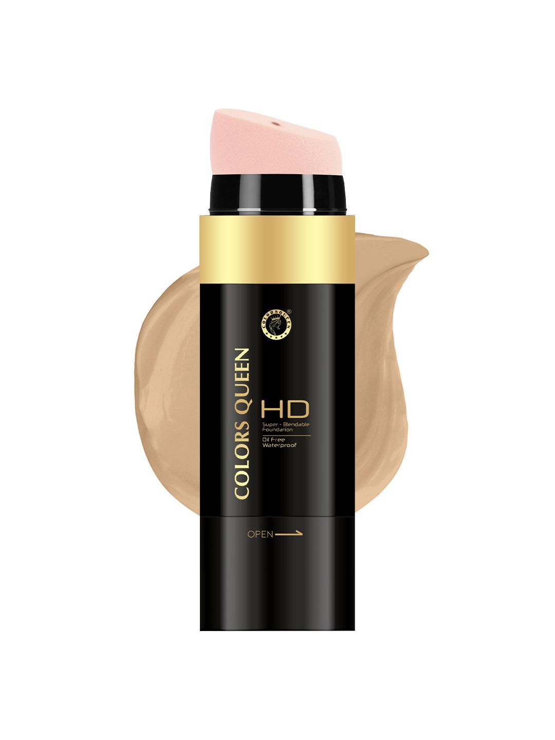 

Colors Queen HD Super Blendable Oil Free Waterproof Foundation - Medium Beige - 30 g