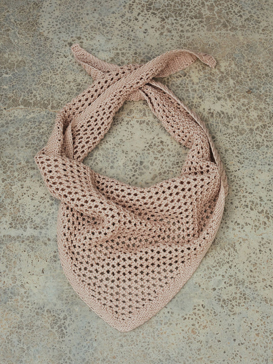 

H&M Pointelle-Knit Scarf, Beige