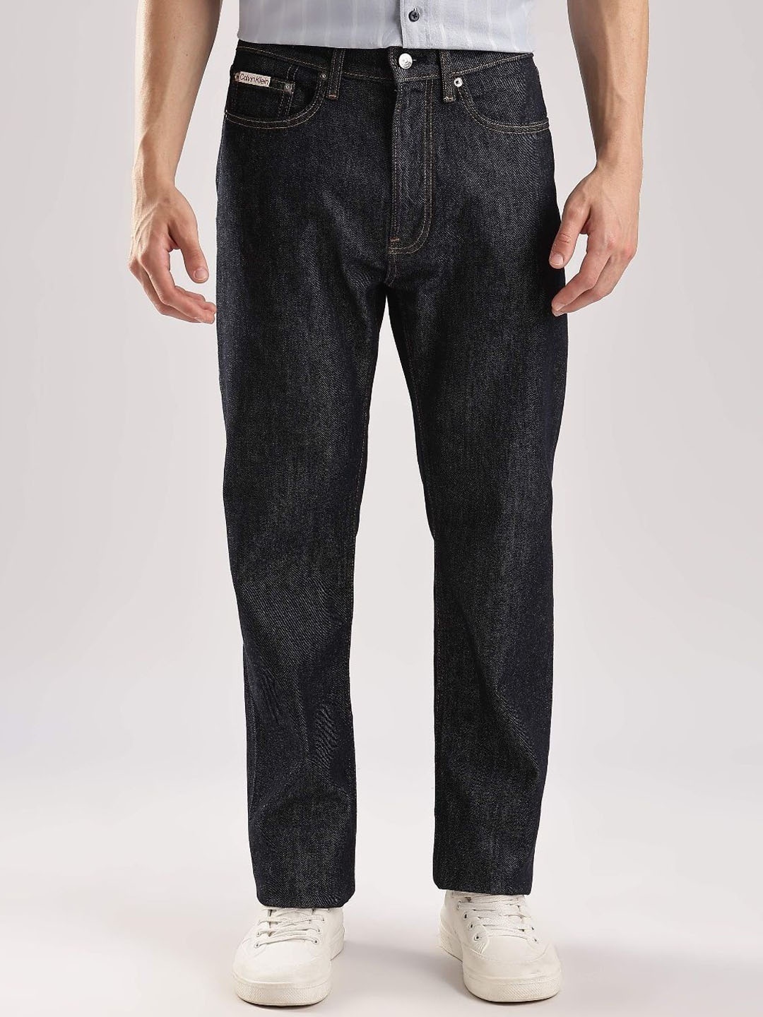 

Calvin Klein Jeans Men Mid-Rise Clean Look Straight Fit Jeans, Blue