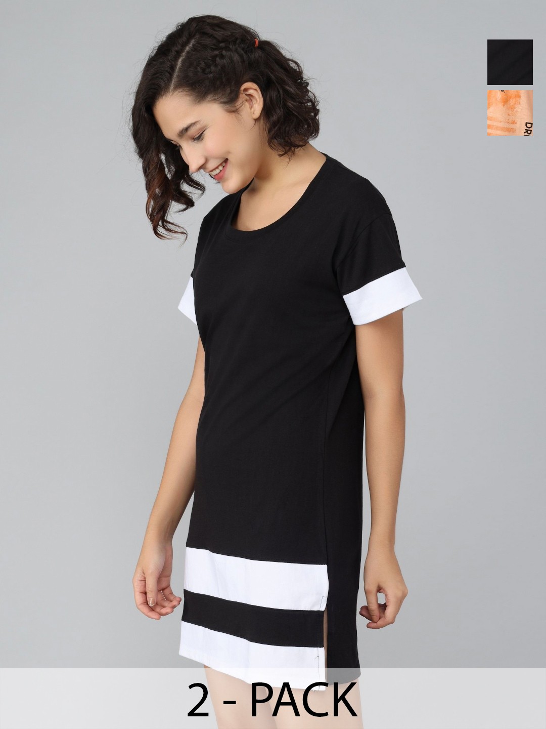 

Dreambe Women 2 Printed T-shirt, Multi