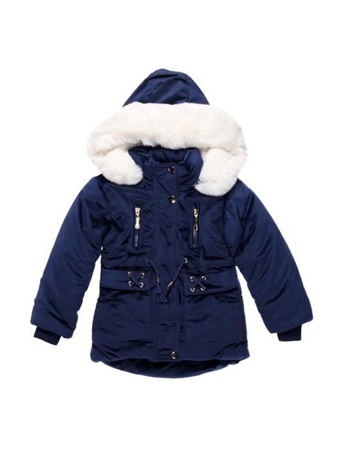 

mothercare Girls Parka Jacket, Black