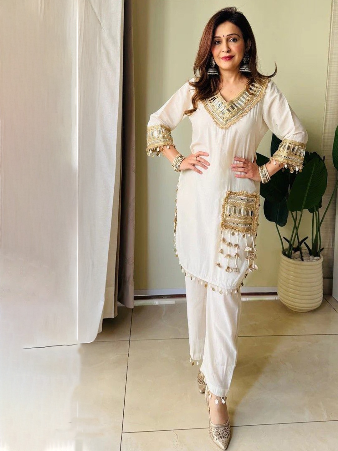 

FFI A-Line Dress, White