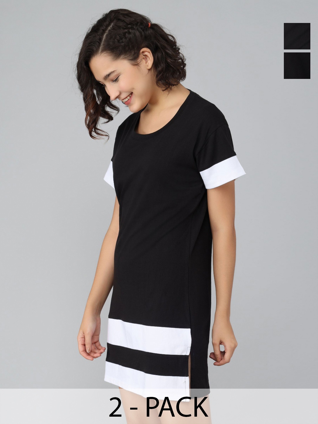 

Dreambe Women 2 Pockets T-shirt, Multi