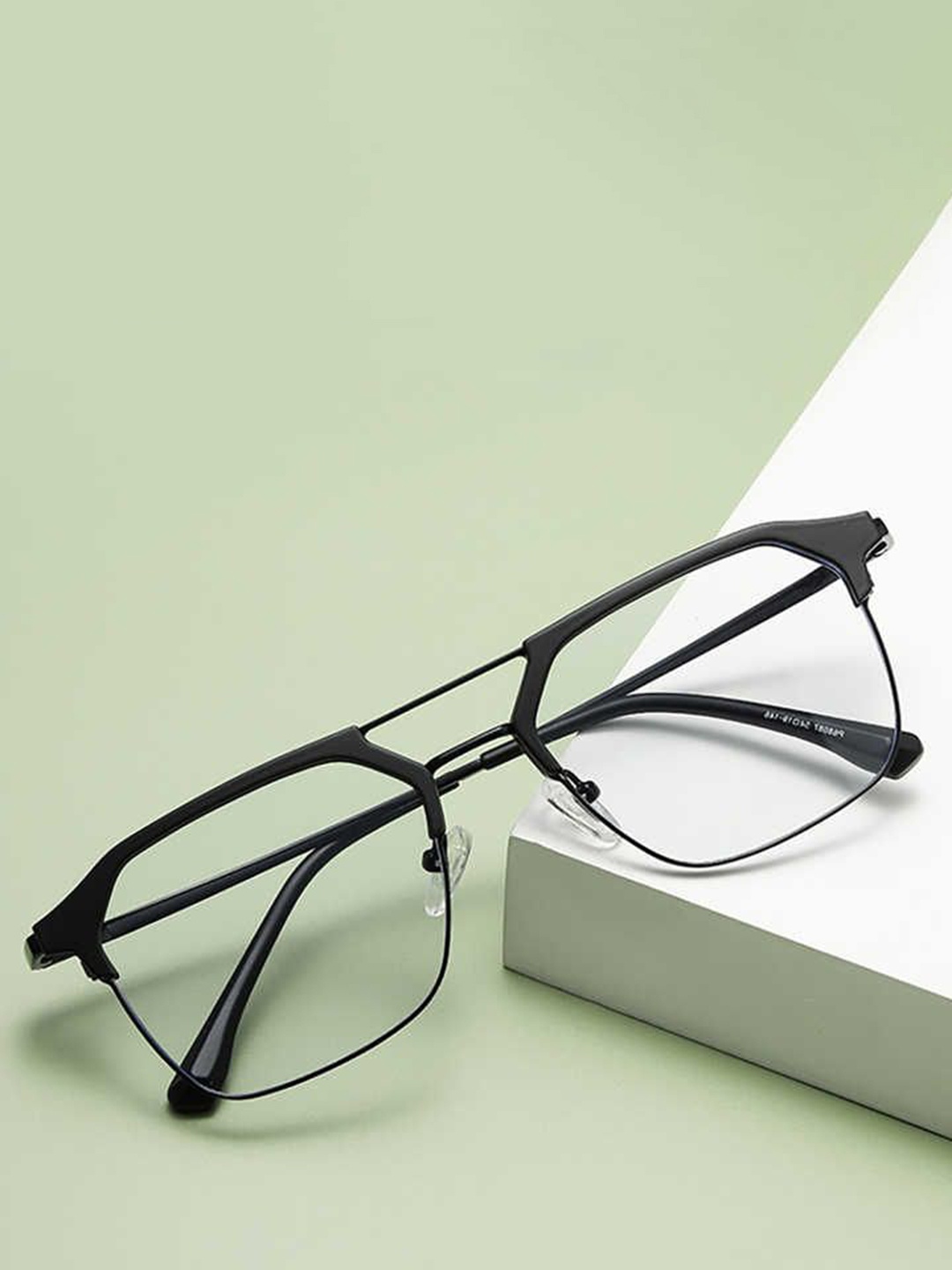 

Optic Gallery - Eyewear Men Square Sunglasses with UV Protected Lens, Black
