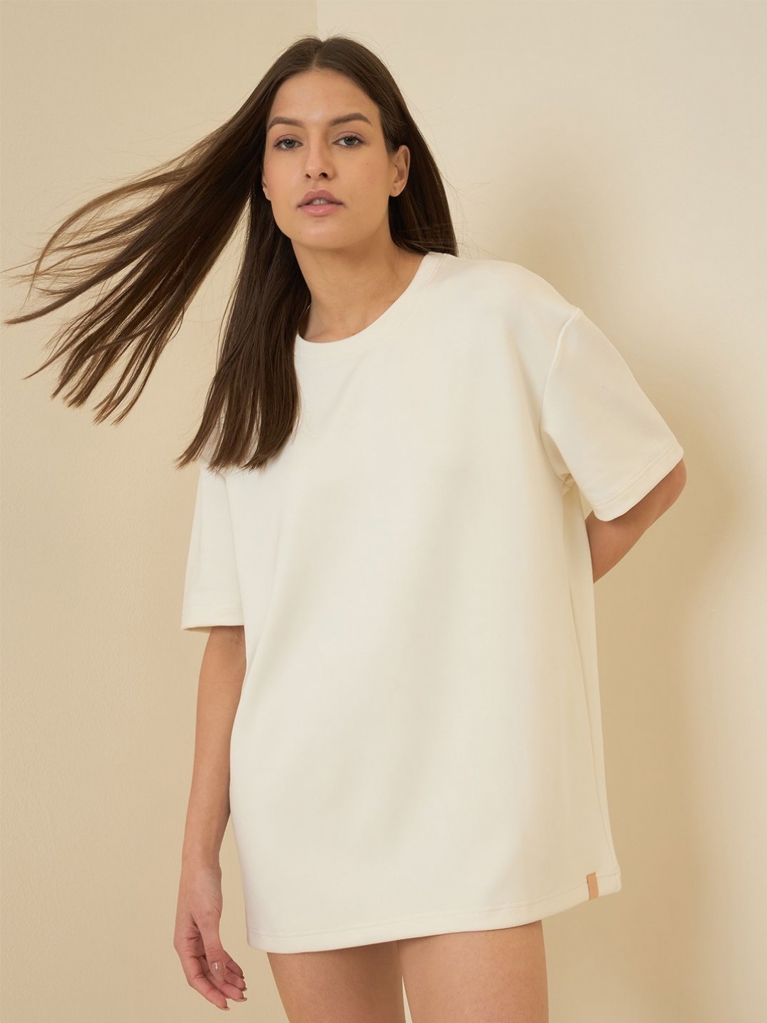 

Sweet Dreams Women Pockets T-shirt, Cream