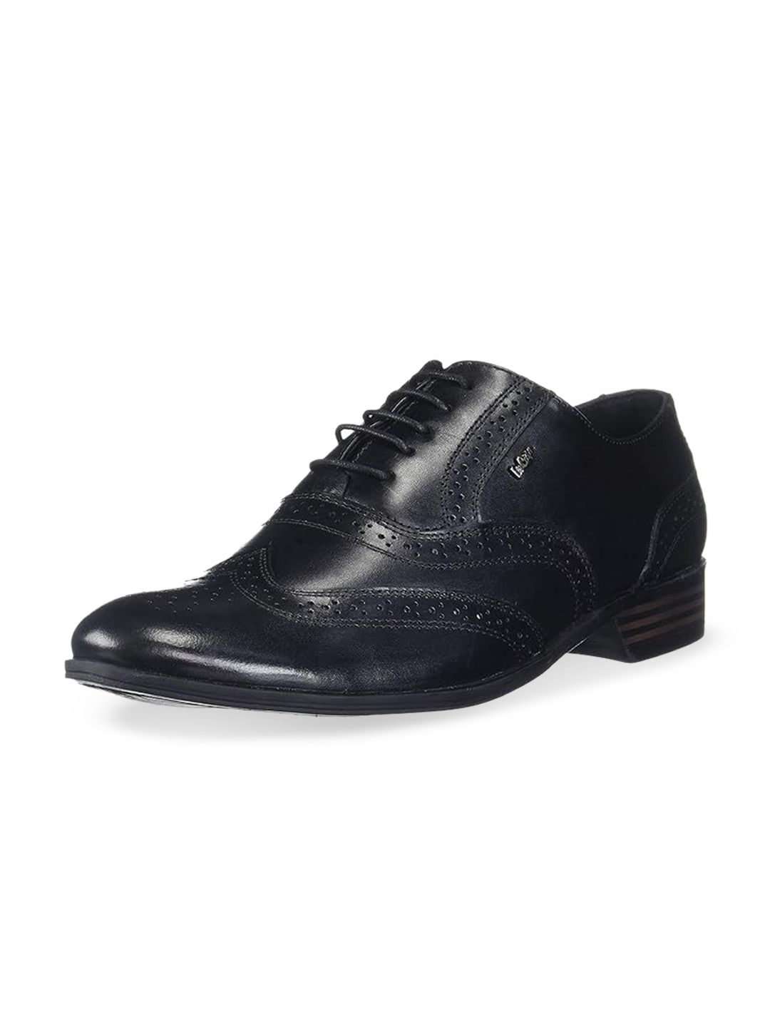 

Lee Cooper Men Textured Formal Brogue Shoes, Black