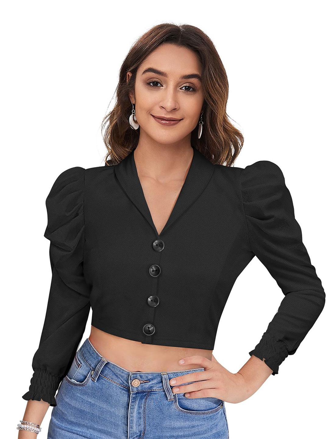 

BAESD Women solid Top, Black