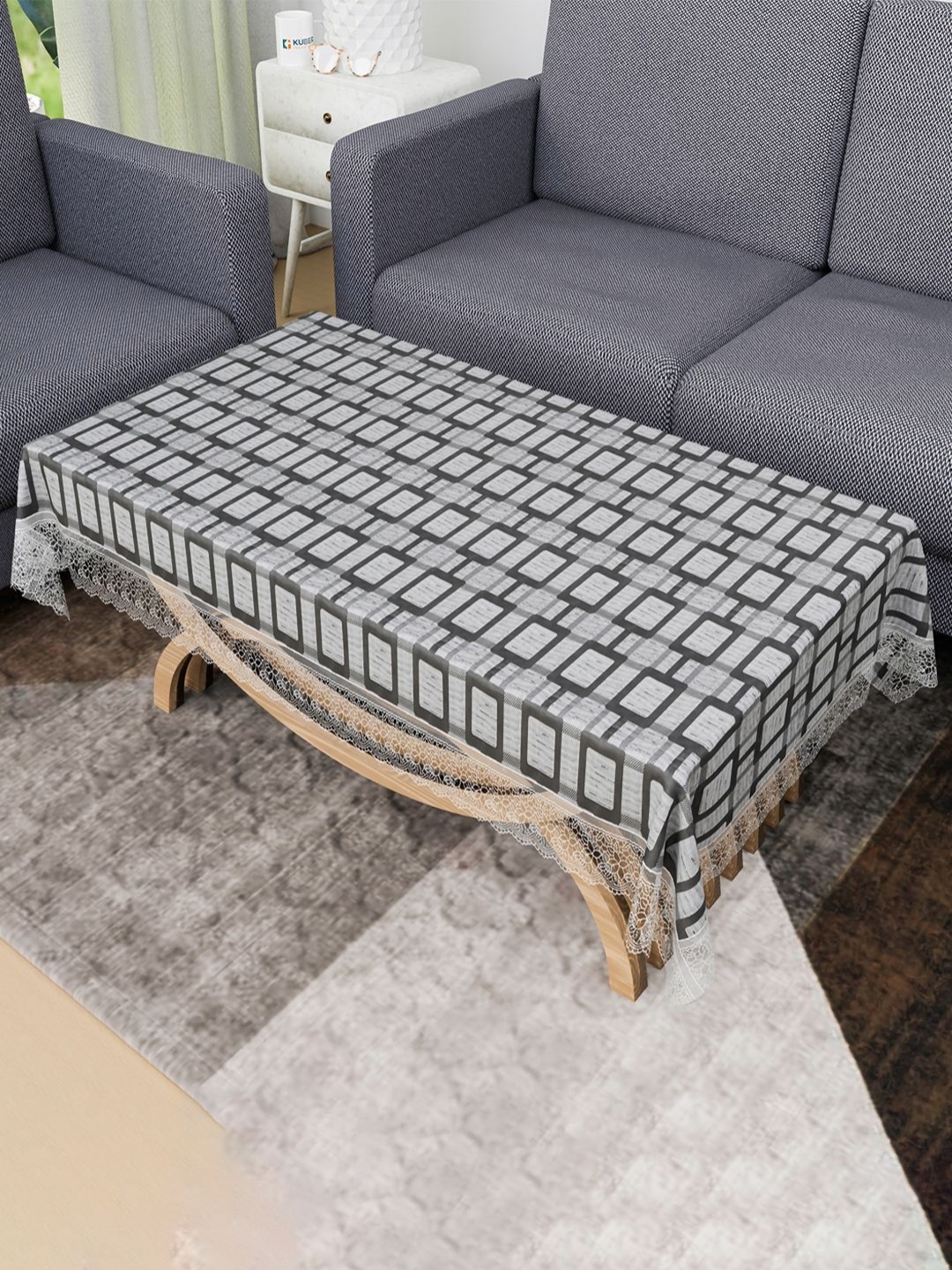 

Aura Grey Checked Printed Waterproof 4-Seater Rectangle 1.48 m x 0.98 m PVC Table Cover