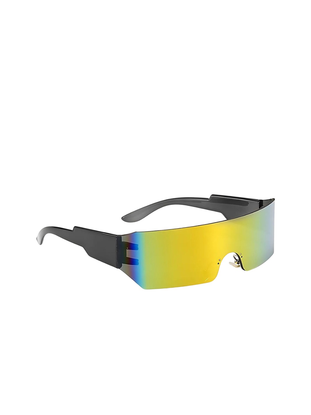 

4Flaunt Unisex Sports Sunglasses with UV Protected Lens, Yellow