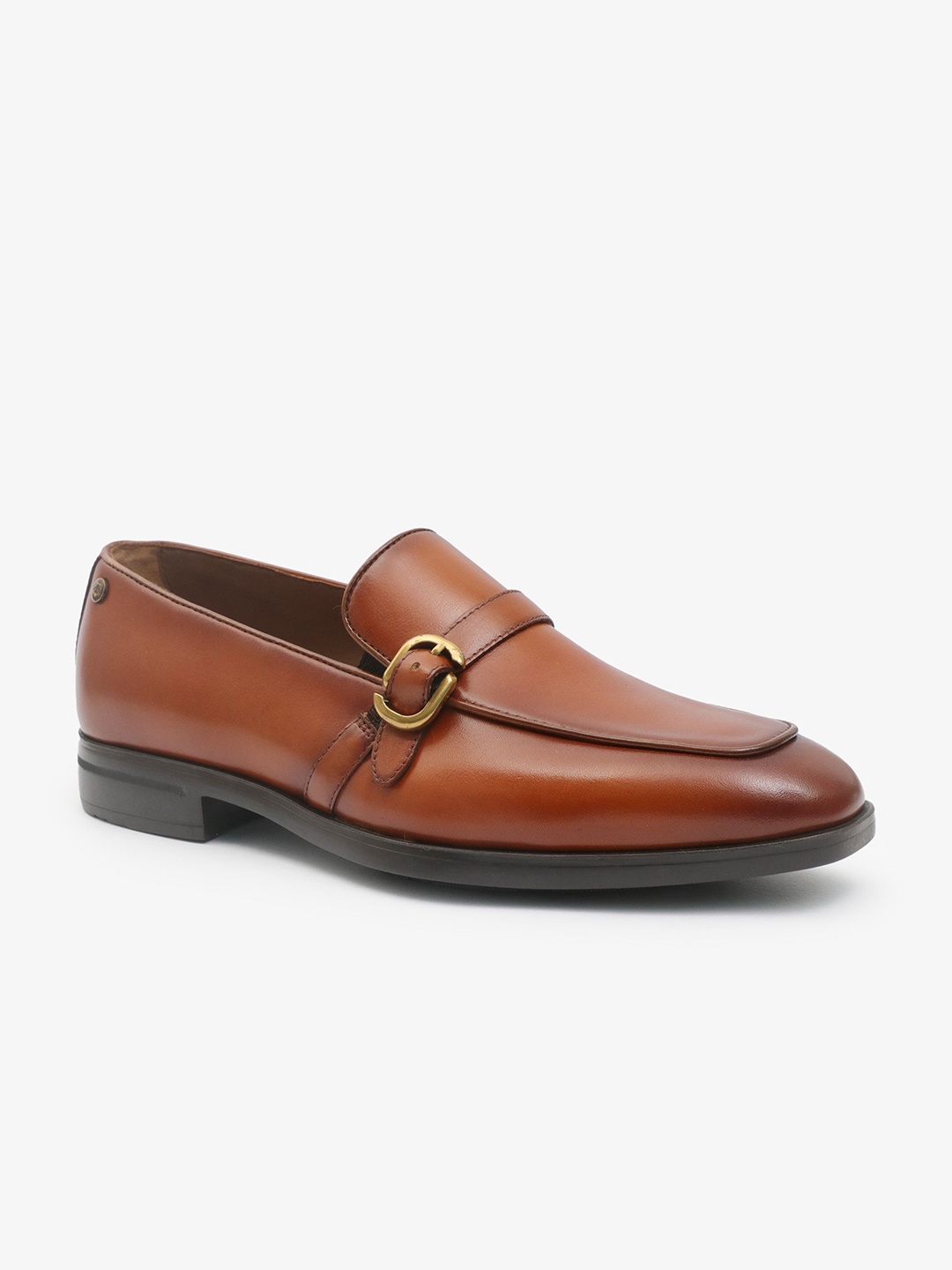 

TONI ROSSI Men Pure Leather Slip-On Loafer Shoes, Tan