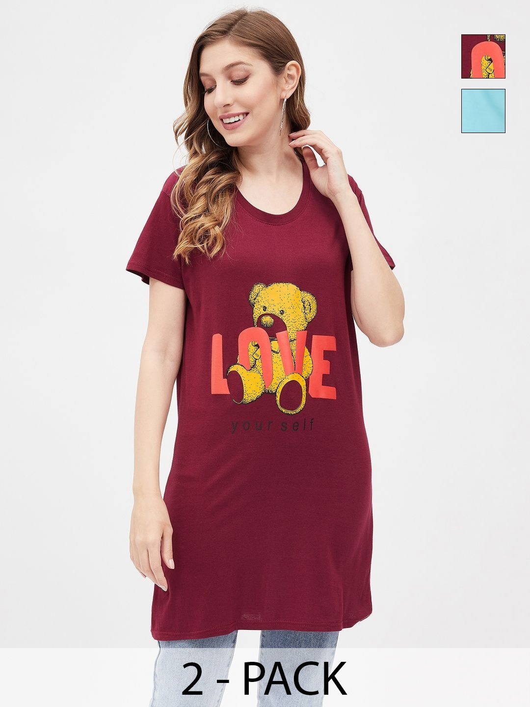 

Dreambe Women 2 Printed T-shirt, Multi