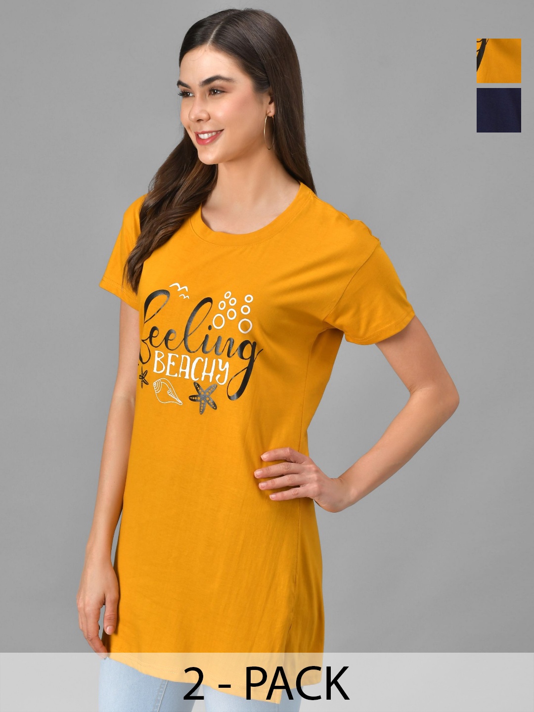 

Dreambe Women 2 Pockets T-shirt, Multi