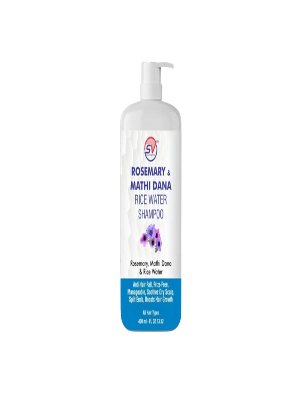 

SV PROFESSIONAL Rosemary & Mathi Dana Rice Water Shampoo - 400 ml, White