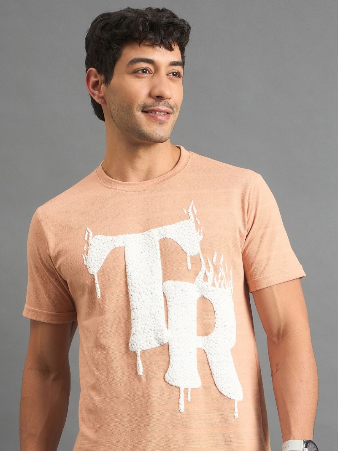 

SZN Men T-shirt, Peach