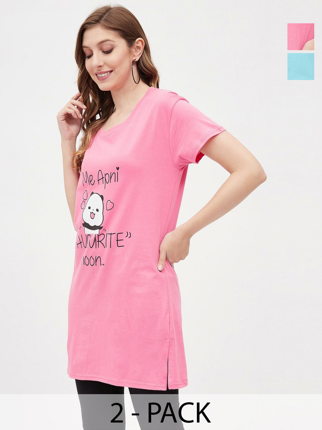 

Dreambe Women 2 Printed T-shirt, Multi