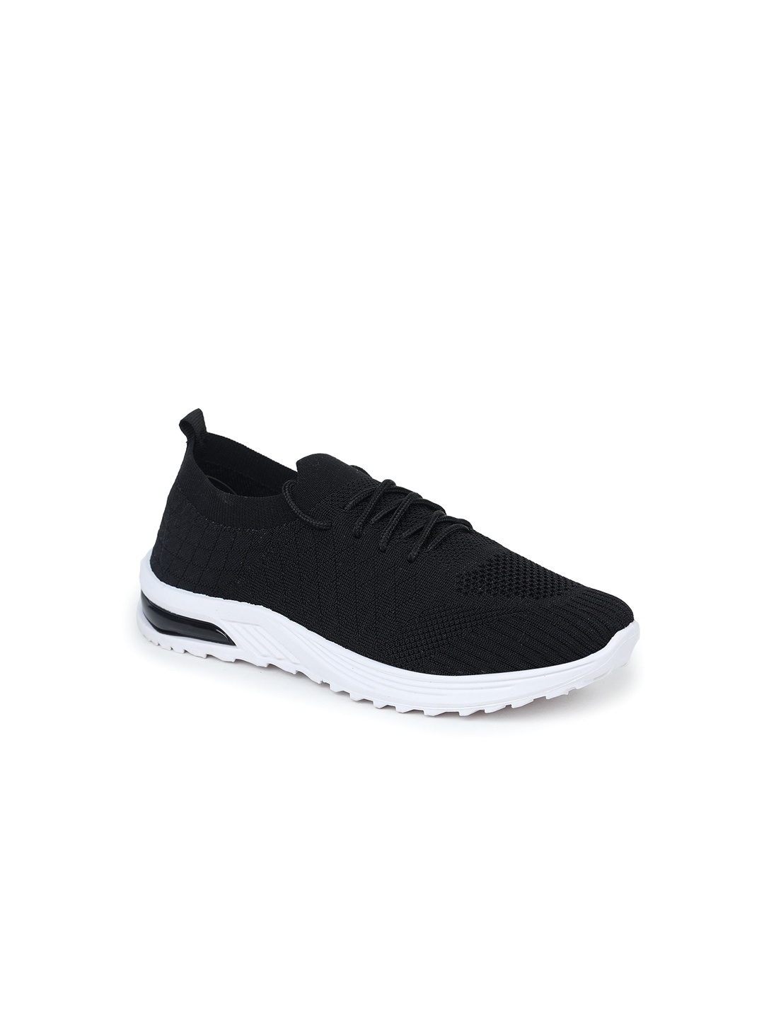 

FABBMATE Girls Textured Sneakers, Black