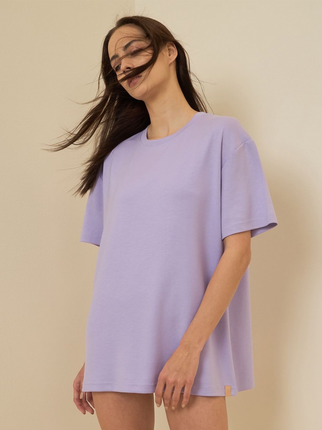 

Sweet Dreams Women Drop-Shoulder Sleeves Pockets T-shirt, Lavender