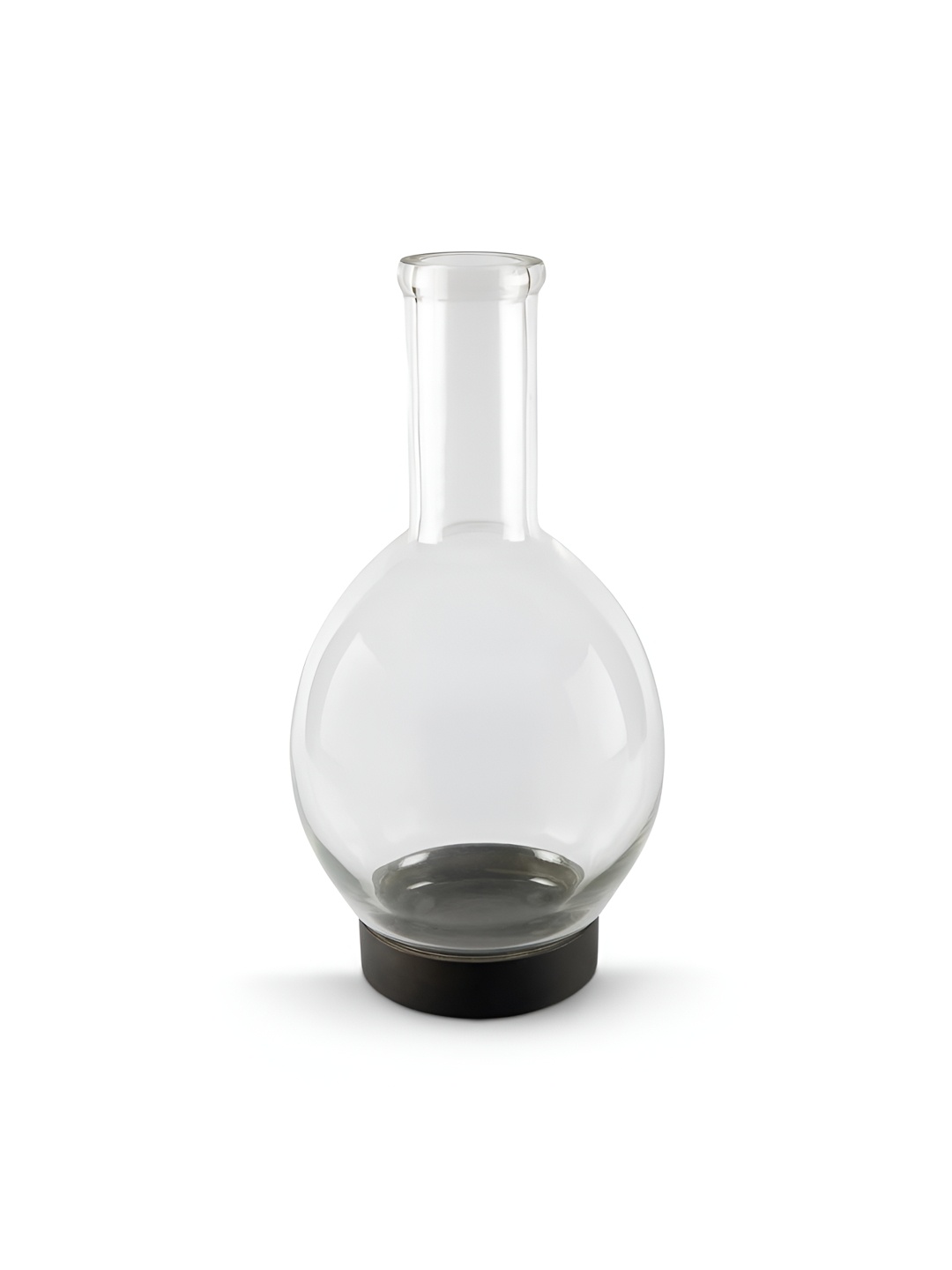 

IAAH Brown & Transparent Carol Clear Glass Vase