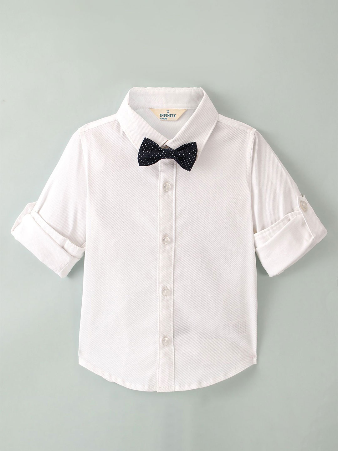 

Infinity Boys Tailored Fit Opaque Casual Shirt, White