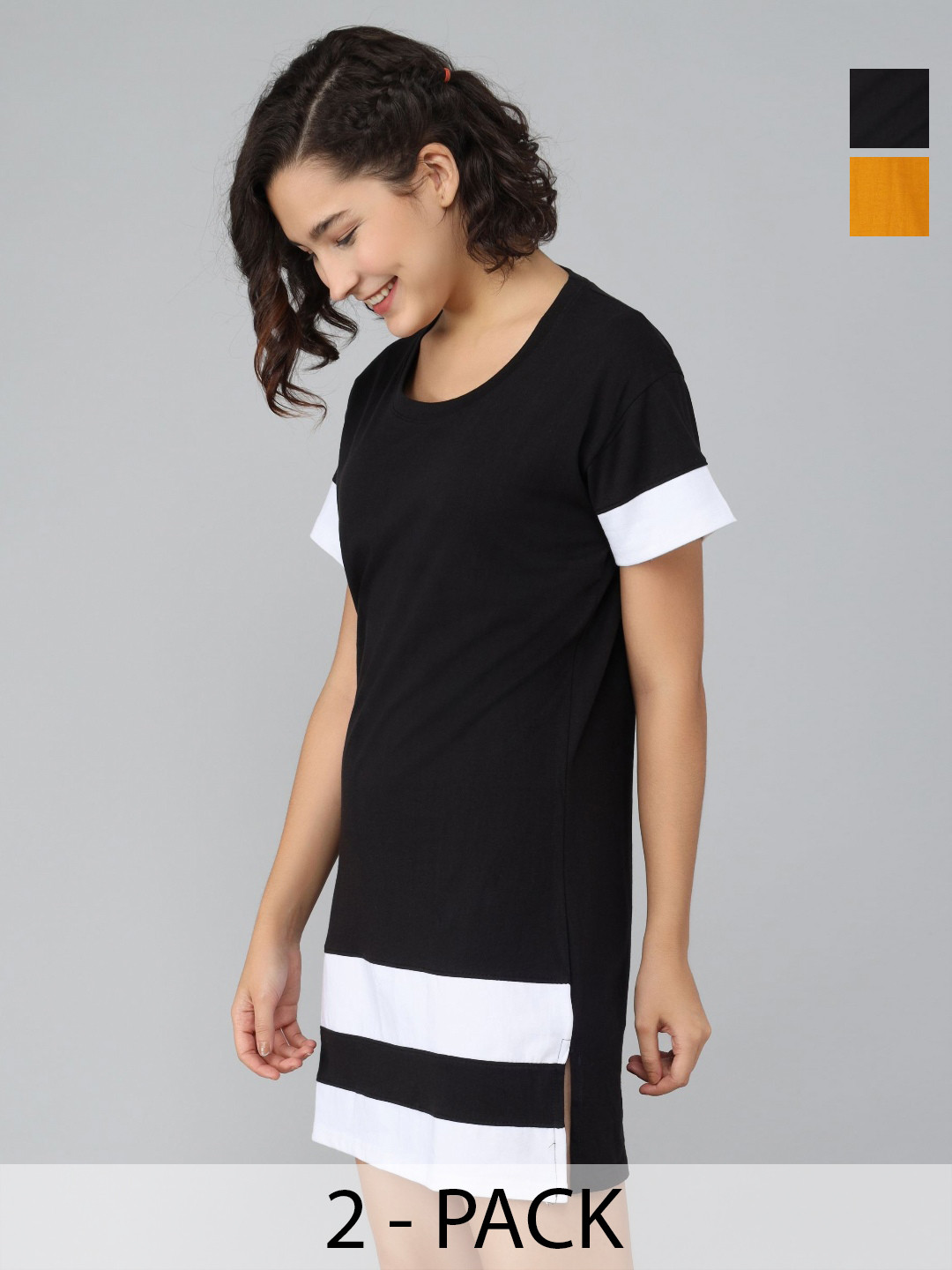 

Dreambe Women 2 Pockets T-shirt, Multi