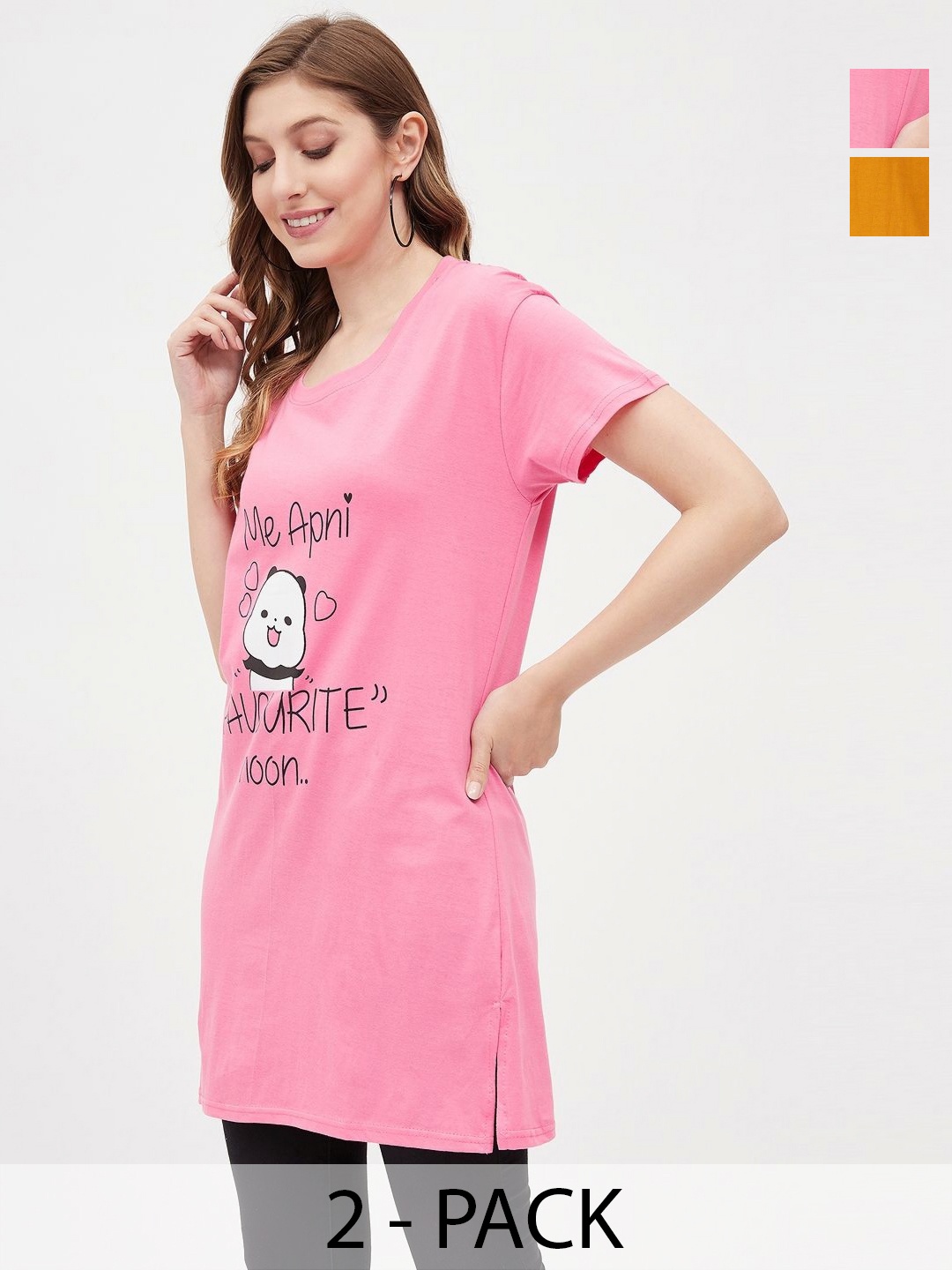 

Christy World Women 2 Applique T-shirt, Multi