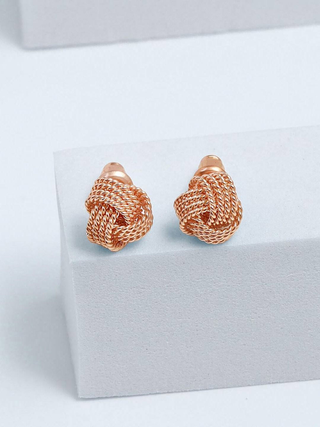 

LeCalla 925 Sterling Silver-Plated Contemporary Studs, Gold