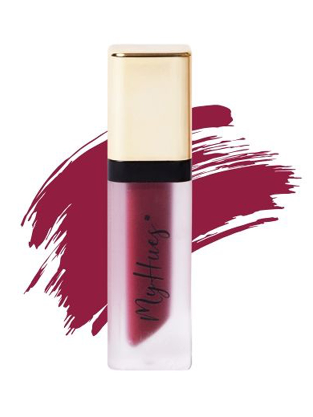

MyHues Comfort Matte Long Lasting Smudge Proof Liquid Lipstick - 5 ml - Fuljhadi, Burgundy
